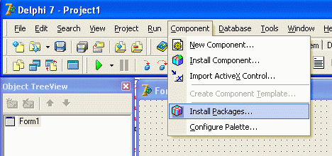 После запуска выбираем пункты меню Component\Install Packages...